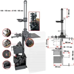 Compresseur de ressort McPherson fixe pour montage sur établi - KSTools | 500.8660