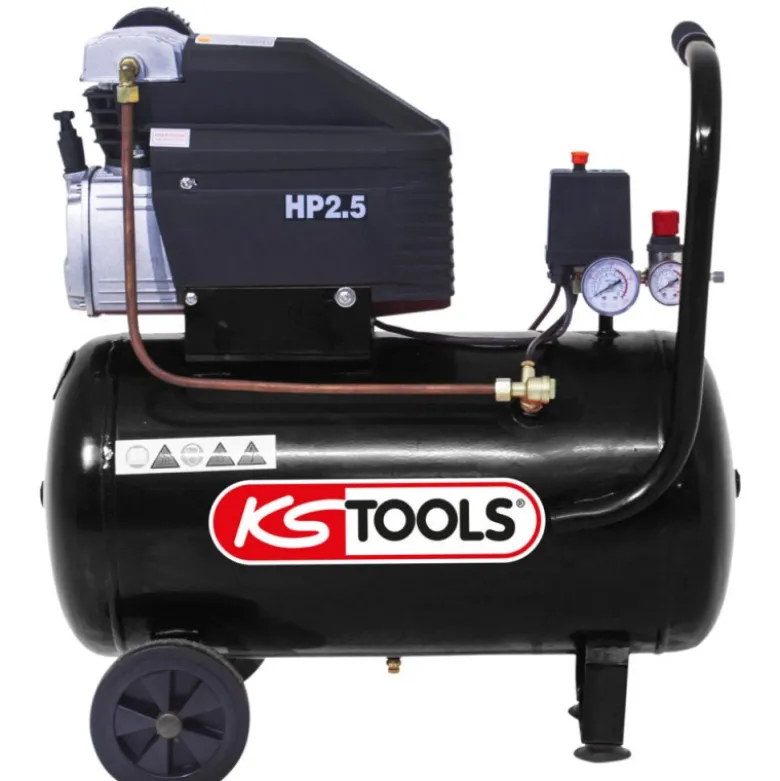 Compresseur sur cuve 50L - 8 bars - 2,5CV - 220V MONO KSTools | 165.0803