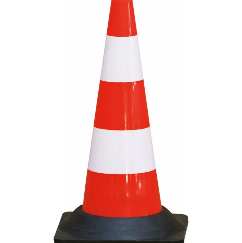 CONE PLASTIQUE 50CM PIED CAOUTCHOUC 1,850KG TALIAPLAST | 520601