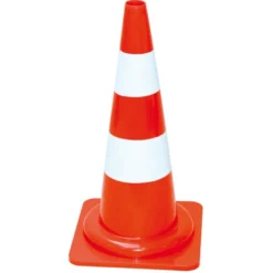 CONE PLASTIQUE FLUO 50CM PVC 1,100KG TALIAPLAST | 520311