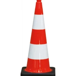 CONE PLASTIQUE FLUO 75CM PVC PIED CAOUTCHOUC 3,500 KG TALIAPLAST | 520303