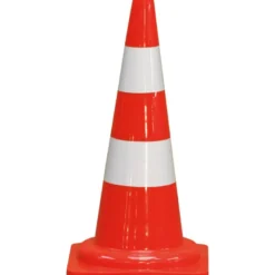 CONE PLASTIQUE FLUO 50CM PVC RETRO CLASSE 2 1,100KG TALIAPLAST | 520803
