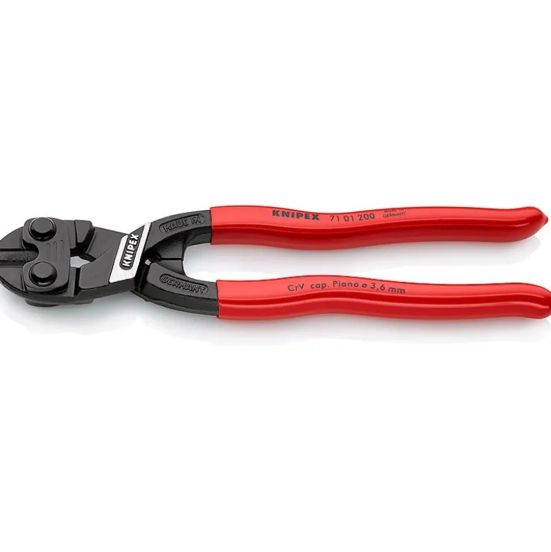 Coupe-boulon Compact Cobolt, poignées gainées en plastique, de longueur 200 mm Knipex | 71 01 200