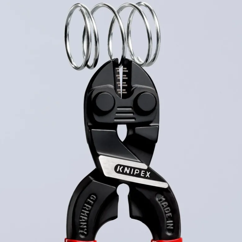 Coupe-boulons CoBolt® S compact gainées en plastique noire atramentisée 160 mm KNIPEX | 71 01 160