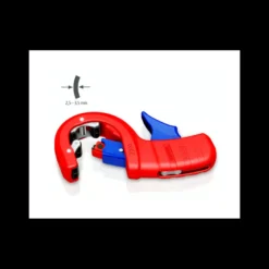 Coupe-tubes DPT50 - 200mm - pour tubes PVC Ø 32/40/50mm - Coupe et chanfreine - KNIPEX | 90 23 02 BK