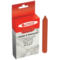 CRAIE ROUGE HEXAGONALE L.120MM TALIAPLAST | 400901