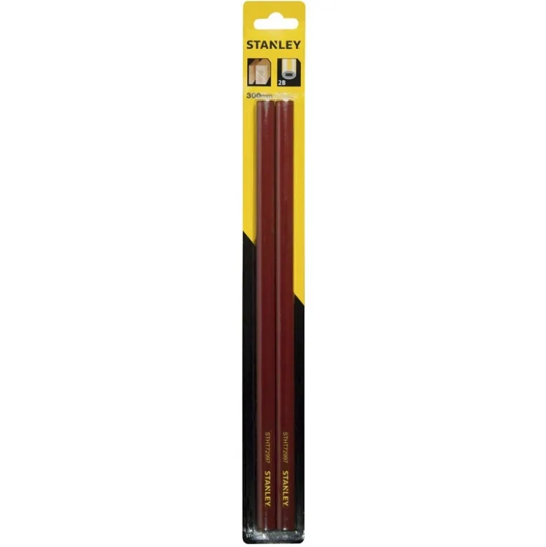 CRAYON DE CHARPENTIER 30CM - CORPS ROUGE STANLEY STHT1-72997