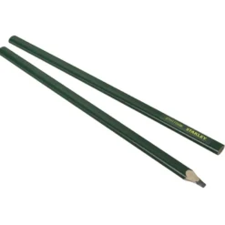 CRAYON DE MAÇON 30CM CORPS VERT - CARTE 2 PIÈCES STANLEY STHT0-72998