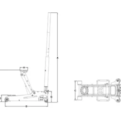 Cric aluminium 1,5 tonnes - Bahco | BH1A1500A