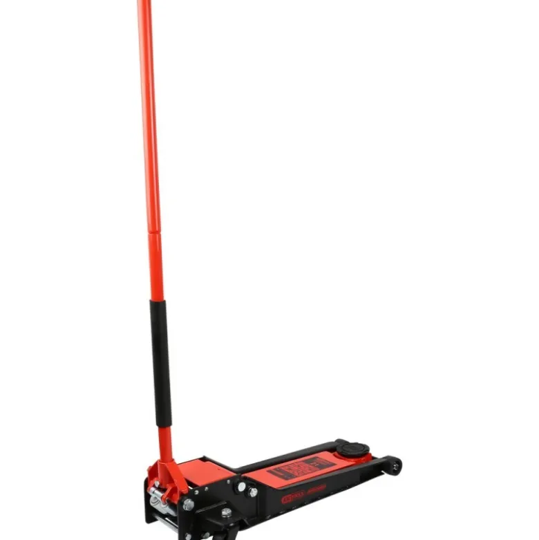 Cric hydraulique Performance en acier, 2000 kg, plat, levée : 75-610 mm - KSTools | 160.1025
