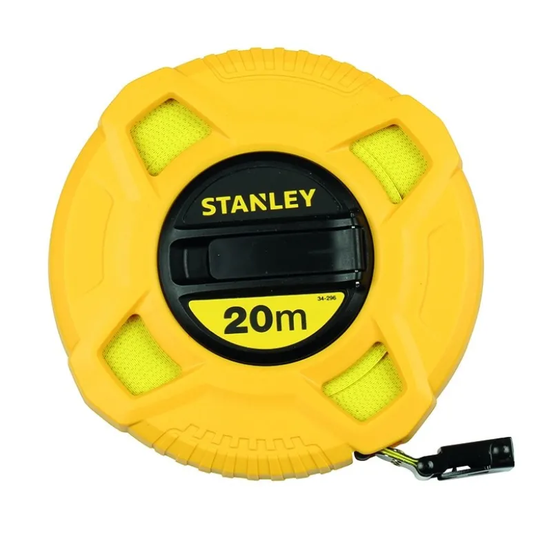 DÉCAMÈTRE MESURE LONGUE 20M X 12,7MM RUBAN FIBRE DE VERRE STANLEY 0-34-296