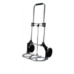 Diable aluminium pliant télescopique (trolley) - 1080 x 485 x 450 mm - charge maxi 90 kg - Viso | RP200FOL