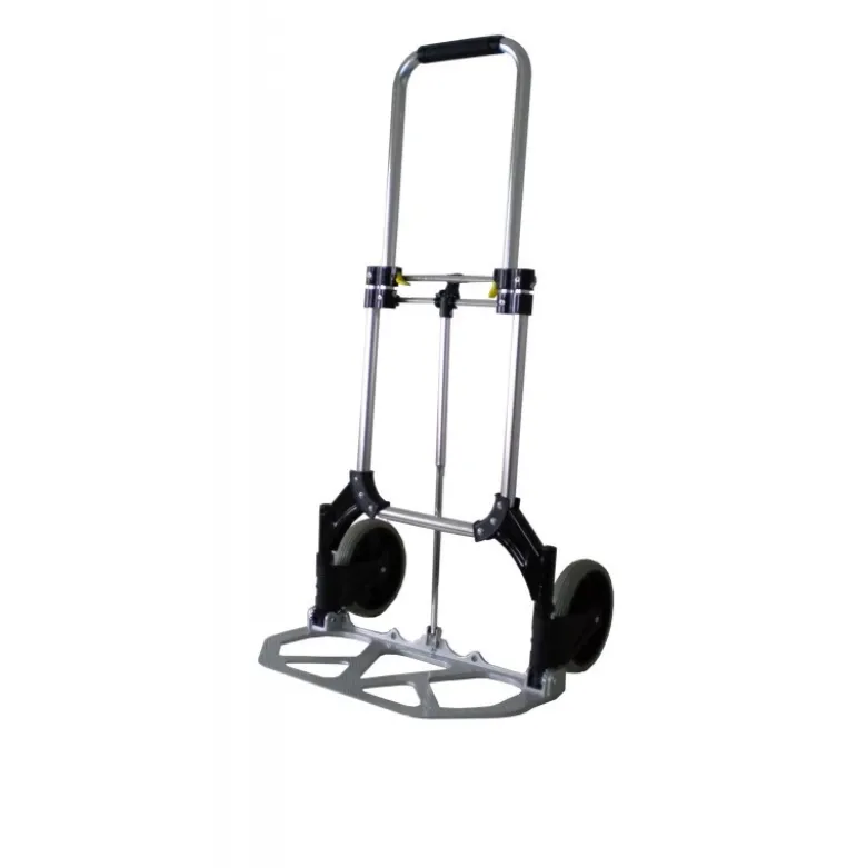 Diable aluminium pliant télescopique (trolley) - 1080 x 485 x 450 mm - charge maxi 90 kg - Viso | RP200FOL
