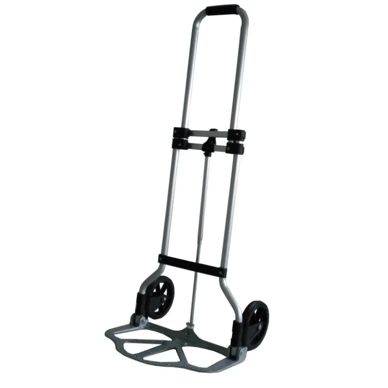 Diable aluminium pliant télescopique (trolley) - 970 x 350 x 380 mm - charge maxi 50 kg - Viso | RP45FOL