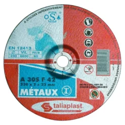 DISQUE ABRASIF POUR METAUX 230MM TALIAPLAST | 401235