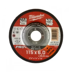 DISQUE A MEULER 115 EPAISSEUR 6 MM PRO+ 1PC - Milwaukee | 4932451501