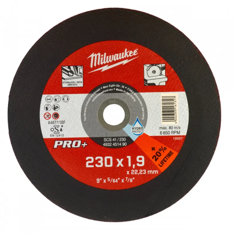 DISQUE A TRONCONNER PRO+ 230MM EPAISSEUR 1,9 MM PRO+ - Milwaukee | 4932451490