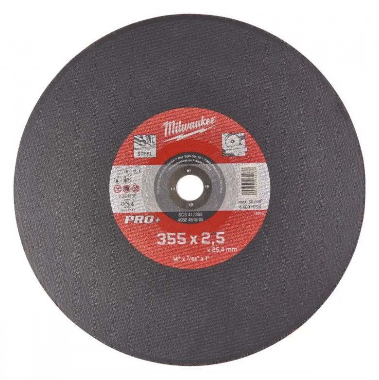 DISQUE A TRONCONNER PRO+ 355MM EPAISSEUR 2,5 MM PRO+ 1PC - Milwaukee | 4932451505
