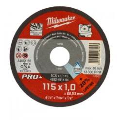 DISQUE A TRONCONNER PRO+ 115MM EPAISSEUR1MM PRO+ 1PC - Milwaukee | 4932451484