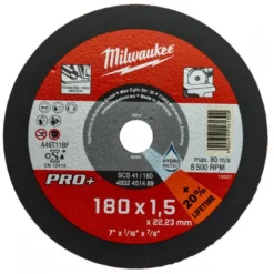 DISQUE A TRONCONNER PRO+ 180MM EPAISSEUR 1,5 MM PRO+ 1PC - Milwaukee | 4932451489