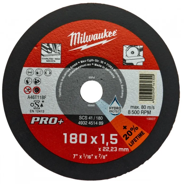 DISQUE A TRONCONNER PRO+ 180MM EPAISSEUR 1,5 MM PRO+ 1PC - Milwaukee | 4932451489