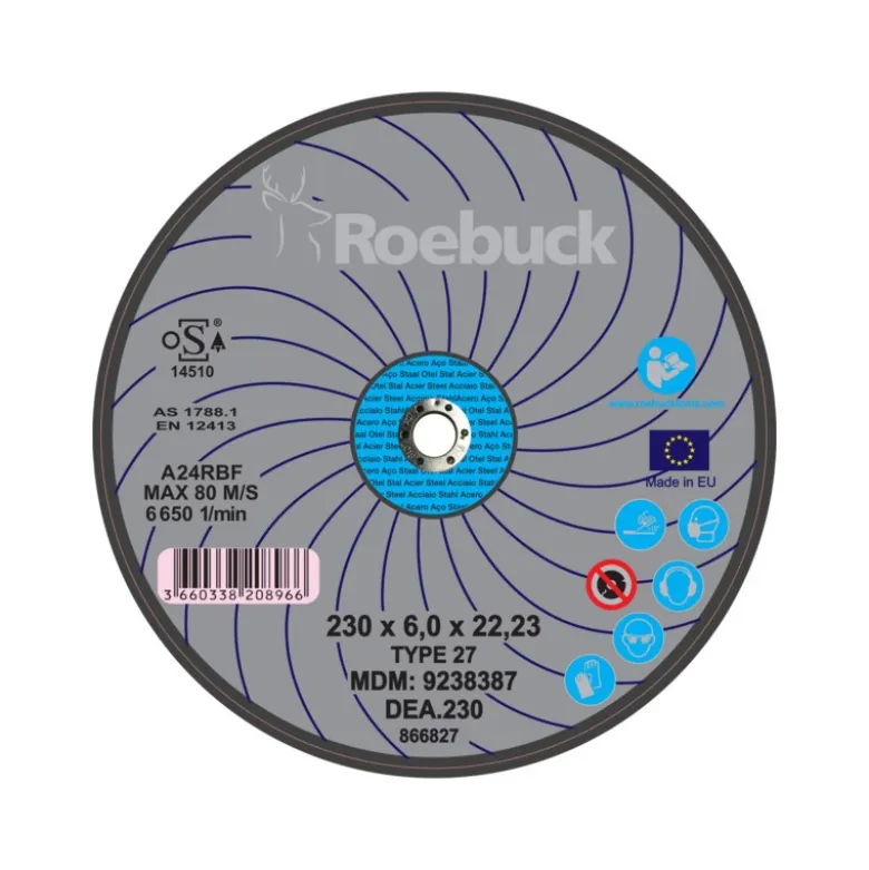 DISQUE DEA.230 - D.230X6 EBARBAGE - ACIER - ROEBUCK | 866827