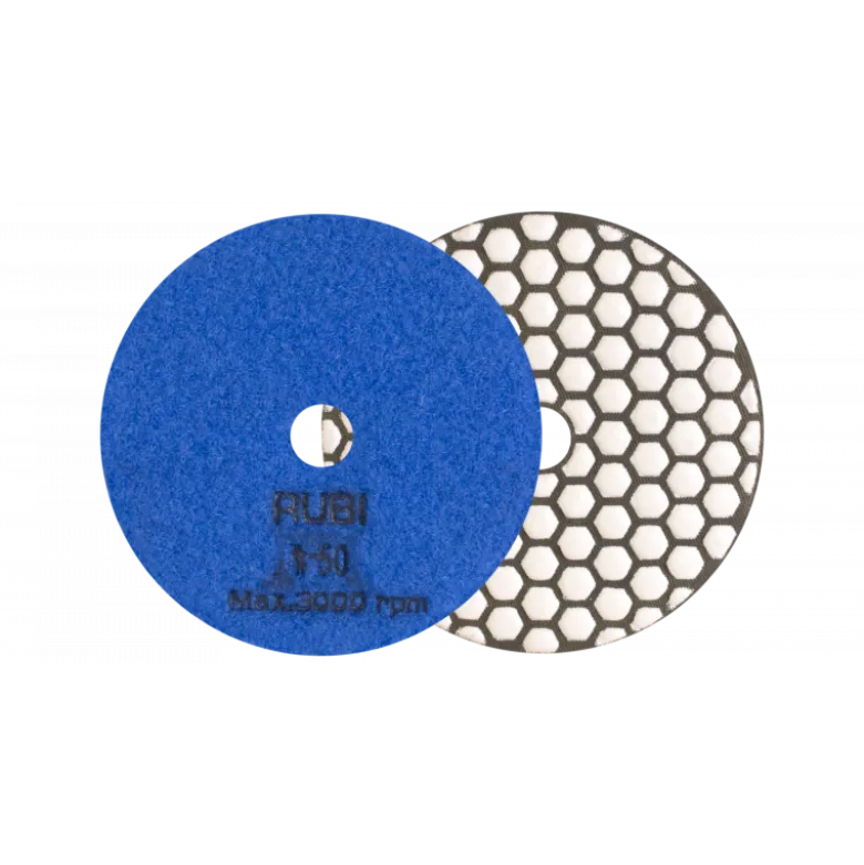 Disque diamant polissage et ponçage à sec Ø100 MM GR.50 - RUBI | 62970
