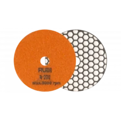 Disque diamant polissage et ponçage à sec Ø100 MM GR. 200 - RUBI | 62972