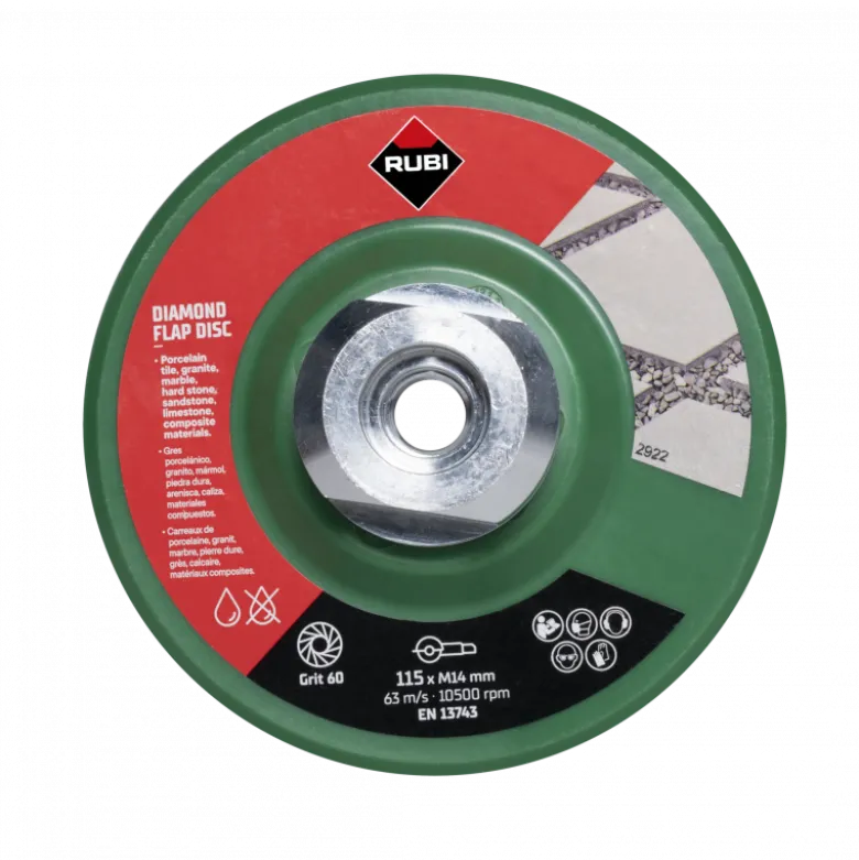 Disque LAM.DIAM.50/60 grain GRU.Ø115MM M14 - RUBI | 32921