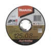 Disques à tronçonner métal et inox meuleuse Ø 125mm, Epaisseur 0,8mm, Type Z60T, Moyeu Déporté Makita | B-46953