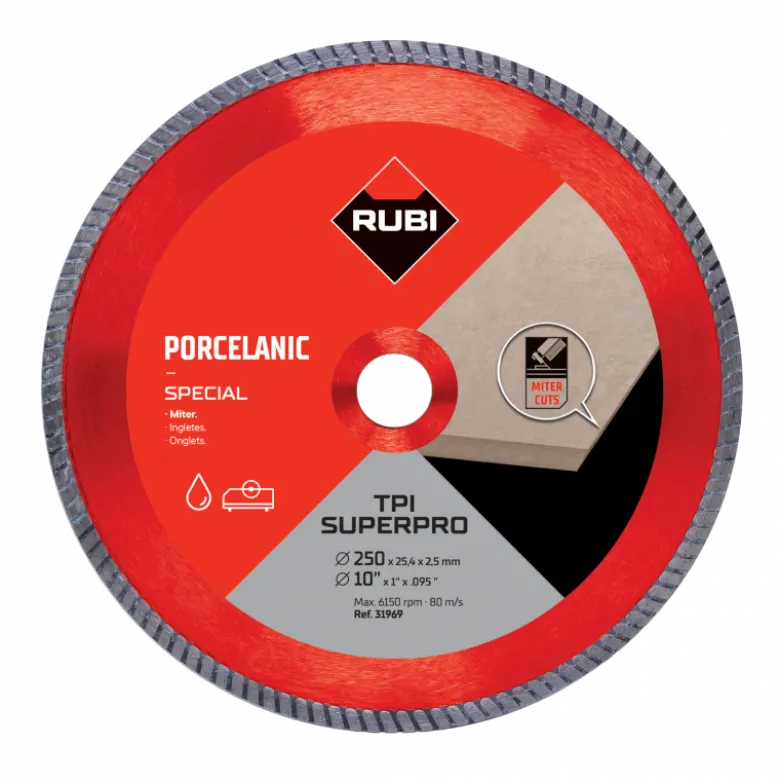 Disque TPI 250 MM SUPER PRO - RUBI | 31969