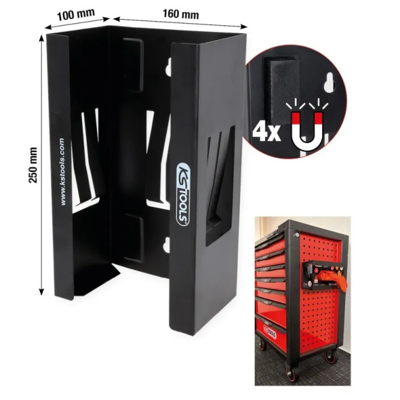 Distributeur de gants, magnétique - KSTools | 160.0035