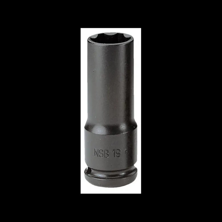 Douille impact 1/2" longue parois fines 6 pans 19mm Facom | NSB.19