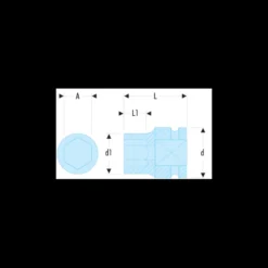 Douille impact 1/2" 6 pans 32mm Facom | NS.32A