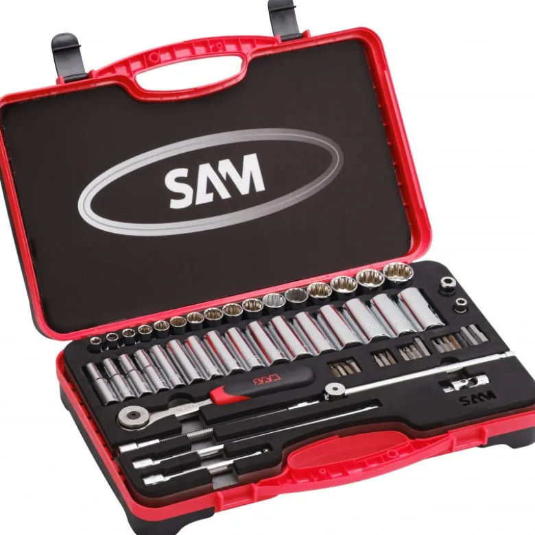 DOUILLES ET ACCESSOIRES 3/8'' - COFFRET DE 59 - SAM | 74-J59