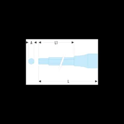 Douille tournevis 1/2" Embout longs et extra longs pour vis à 6 pans creux 6mm Facom | SHP.6LA