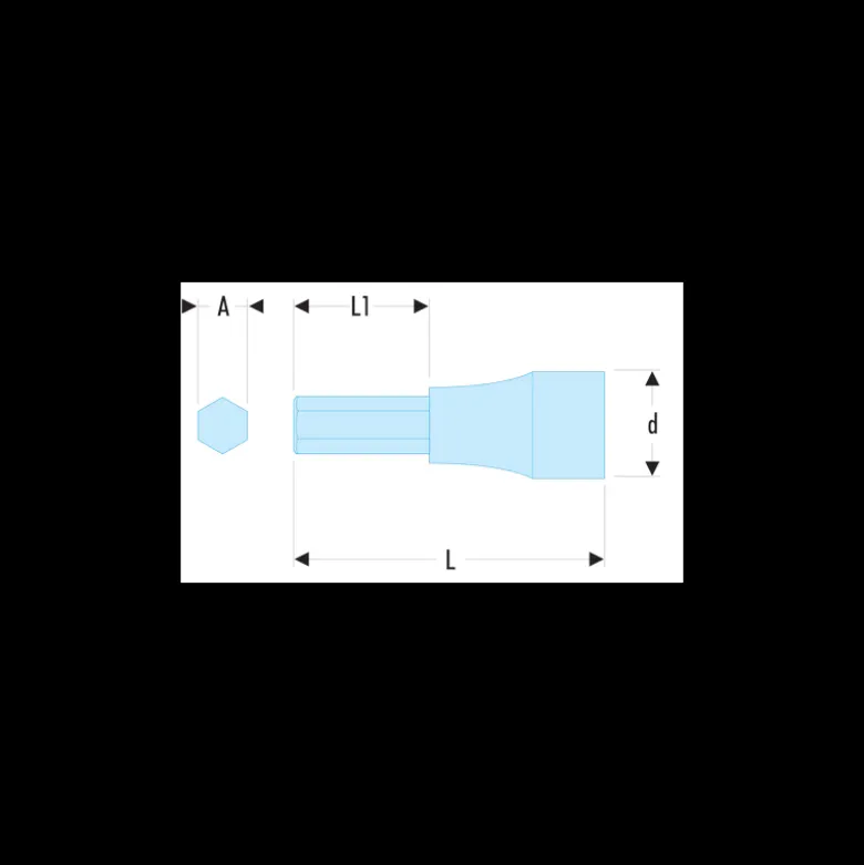 Douille tournevis 1/2" pour vis 6 pans creux 12mm Facom | STM.12