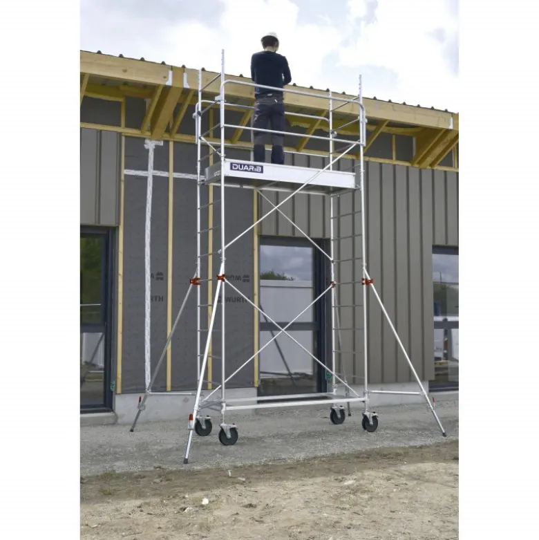 ECHAFAUDAGE ROULANT ACIER - ALTITUDE ACIER - LONGUEUR 2M00 - GC MONOBLOC - Duarib LD | 8120012