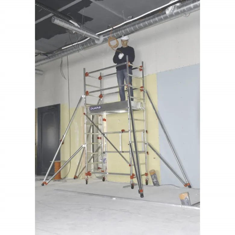 ECHAFAUDAGE ROULANT ALU - ALTITUDE ALU - LONG. 1M35 - BASE STD - GC LISSES - Duarib LD | 613112