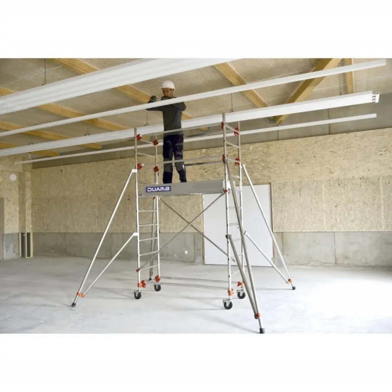 ECHAFAUDAGE ROULANT ALU - ALTITUDE ALU - LONG. 1M65 - BASE STD - GC LISSES - Duarib LD | 613312