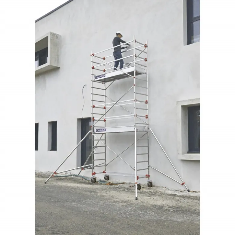 ECHAFAUDAGE ROULANT ALU - ALTITUDE ALU - LONG. 2M05 - BASE STD - GC MONOBLOC - Duarib LD | 613722