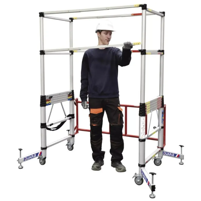 Echafaudage roulant Alu télescopique - TELETOWER - long. 1M50 - HP MAXI 2M00 - Duarib | 30100600