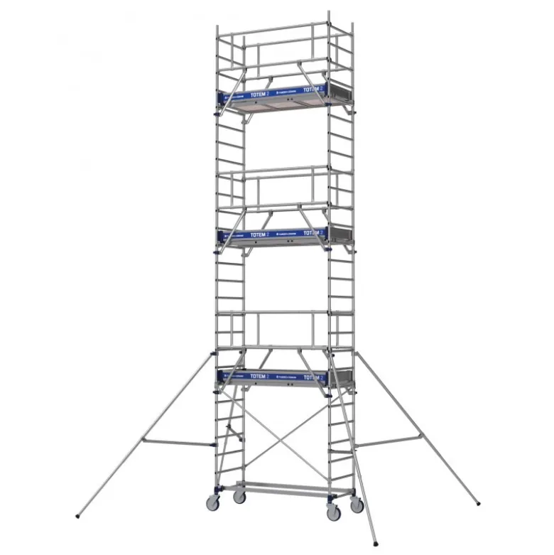 Echafaudages roulants aluminium Totem 2 line 180 plancher 180 plancher 2,85m Tubesca-Comabi | 22403630