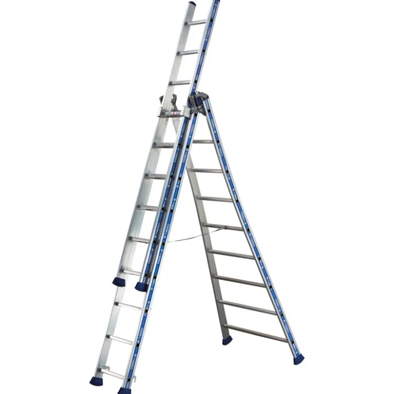 Echelles Platinium transformable 3 plans 3x9 échelons Tubesca-Comabi | 02443609