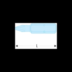 Embout de vissage à chocs impact PH1 (série 2) pour vis Phillips Facom | ENP.201