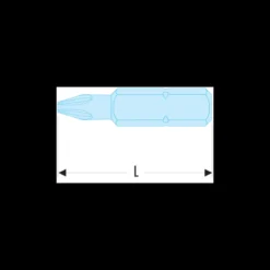 Embout de vissage standard (série 2) pour vis à empreinte BNAE N°8 Facom | EBNA.208