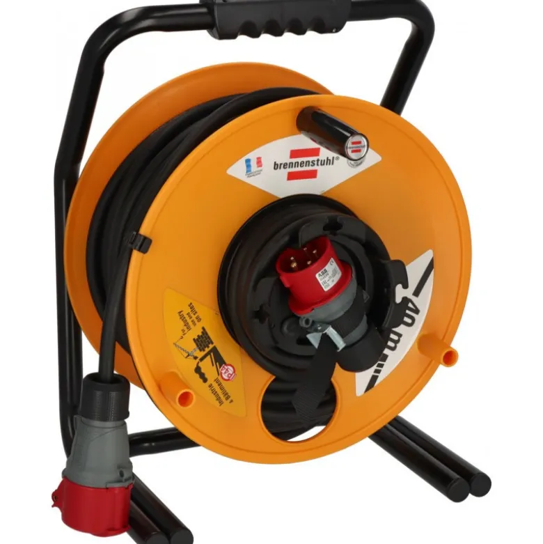 Enrouleur de câble Maxi Garant CEE 16A/415V 40m H07RN-F 5G2,5 IP44 - Brennenstuhl | 1243341