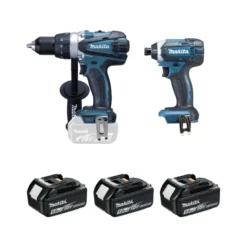 Ensemble de 2 machines Perceuse + visseuse à chocs 18 Volts 5 Ah (DDF458 + DTD152) MAKITA | DLX2144TJ1