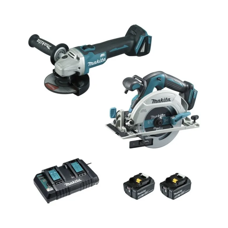 Ensemble de 2 machines 18 V Li-Ion 5 Ah (DHS680 + DGA506) MAKITA DLX2277PTJ