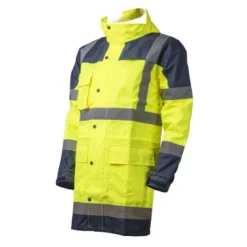 Ensemble de pluie - HYDRA - Parka: 300D Oxford + Pantalon: 300D Oxford - Jaune HV/Marine - COVERGUARD | 7HYDY